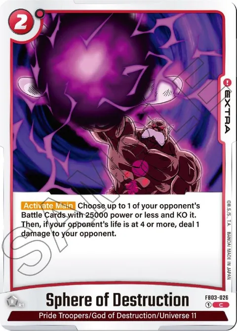 Sphere of Destruction (FB03-026) [Fusion World]
