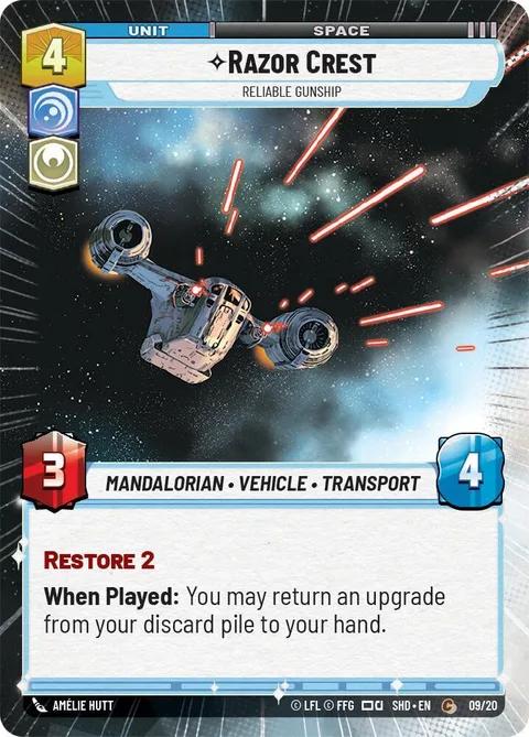 Razor Crest, Reliable Gunship