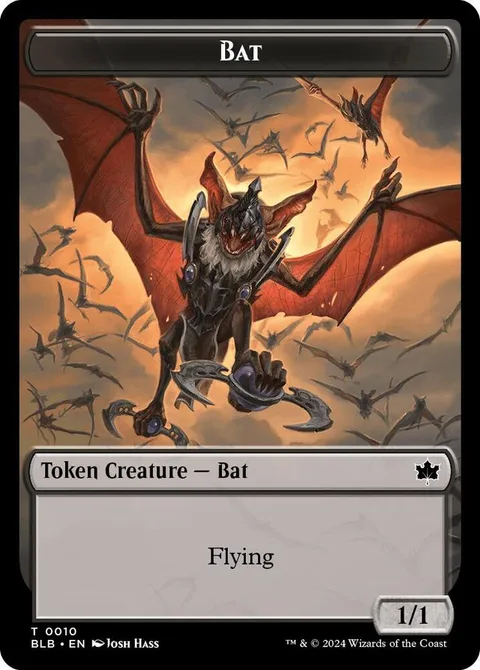 Warren Warleader Token (W 1/1) // Bat Token (B 1/1)