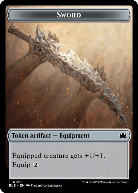 Manifold Mouse Token (R 1/1) // Sword Token