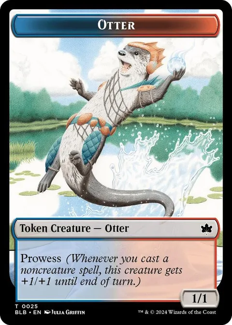 Thornplate Intimidator Token (B 1/1) // Otter Token (UR 1/1)