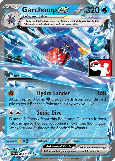 Garchomp ex [Hydro Lander | Sonic Dive]