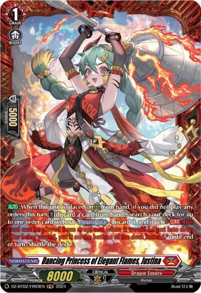 Dancing Princess of Elegant Flames, Justina [D-Format]