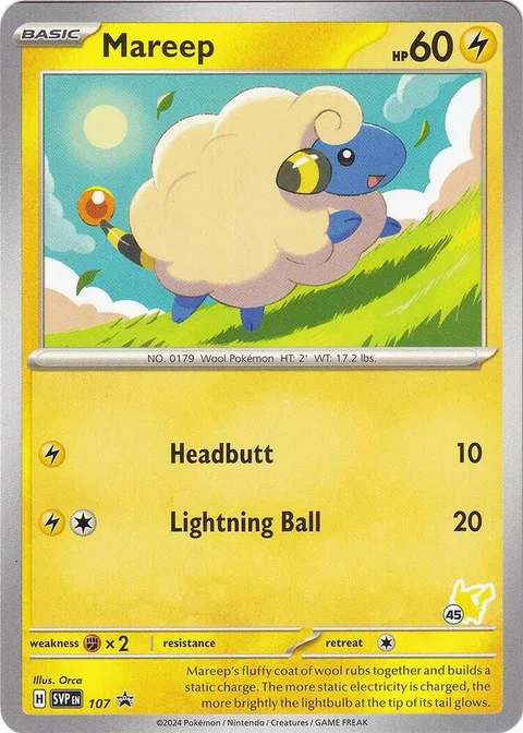 Mareep [Headbutt | Lightning Ball]
