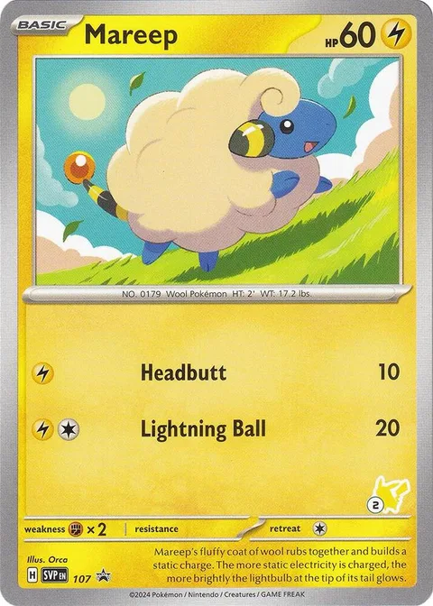 Mareep [Headbutt | Lightning Ball]