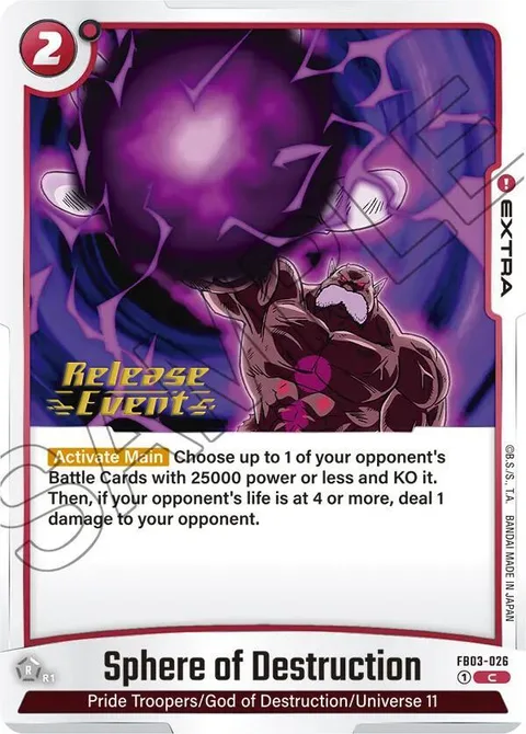 Sphere of Destruction (FB03-026) [Fusion World]