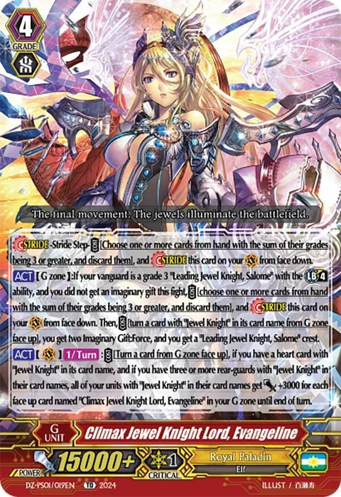 Climax Jewel Knight Lord, Evangeline [P-Format]