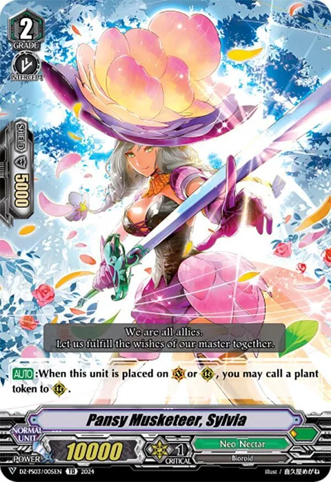 Pansy Musketeer, Sylvia [V Format]