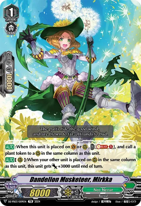 Dandelion Musketeer, Mirkka [V Format]