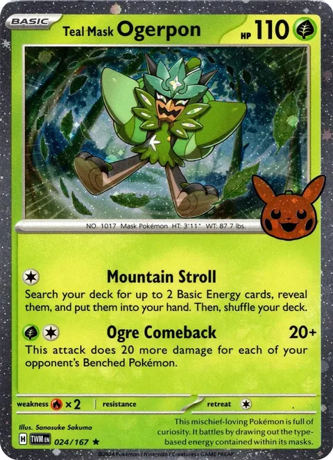 Teal Mask Ogerpon [Mountain Stroll | Ogre Comeback]
