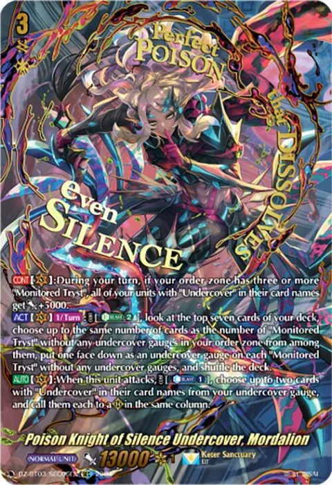 Poison Knight of Silence Undercover, Mordalion [D-Format]