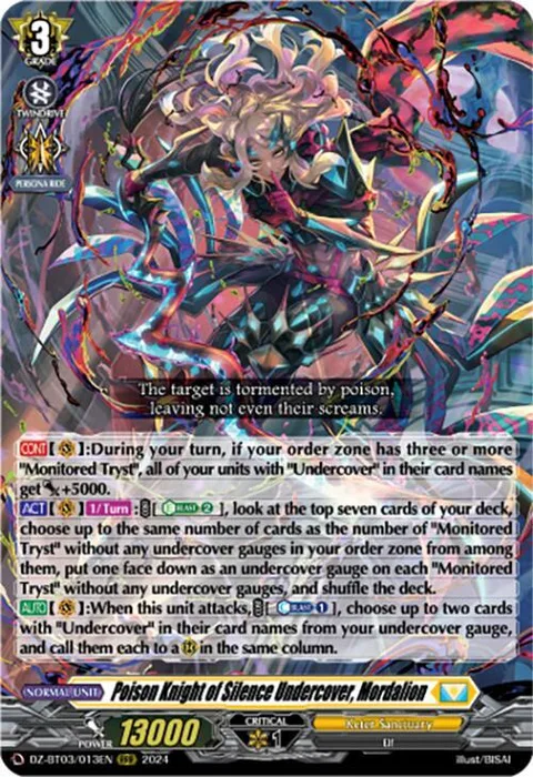 Poison Knight of Silence Undercover, Mordalion [D-Format]