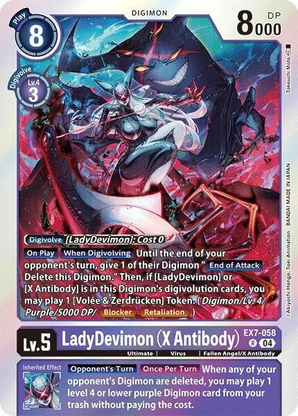 LadyDevimon (X Antibody) (EX7-058)