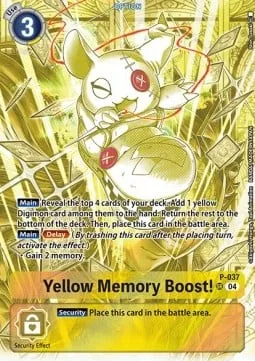 Yellow Memory Boost! (P-037)