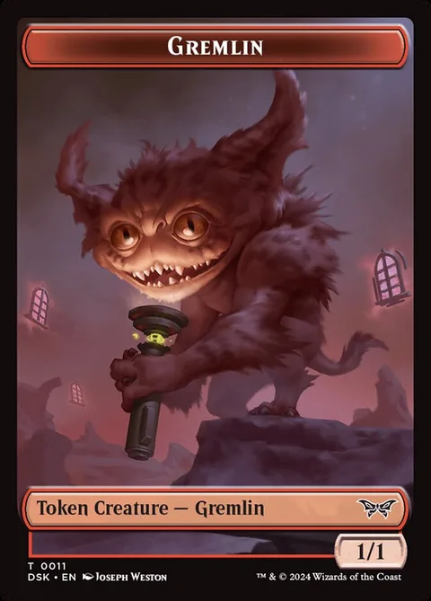 Gremlin Token (Red 1/1)