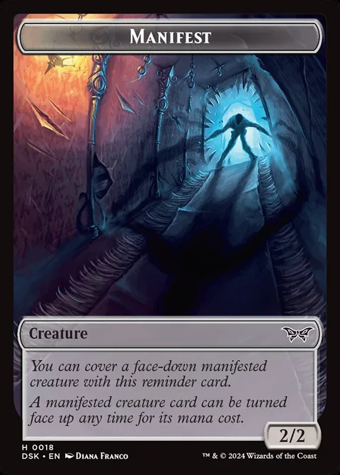 Manifest Token (Colorless 2/2)