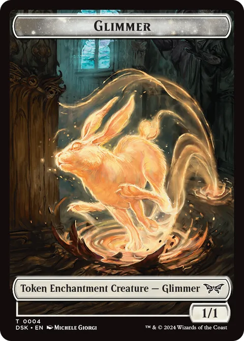 Glimmer Token (W 1/1) // Horror Token (B 2/2)