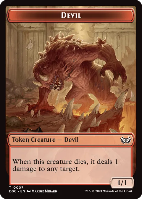 Devil Token (R 1/1) // Scarecrow Token (A 4/4)