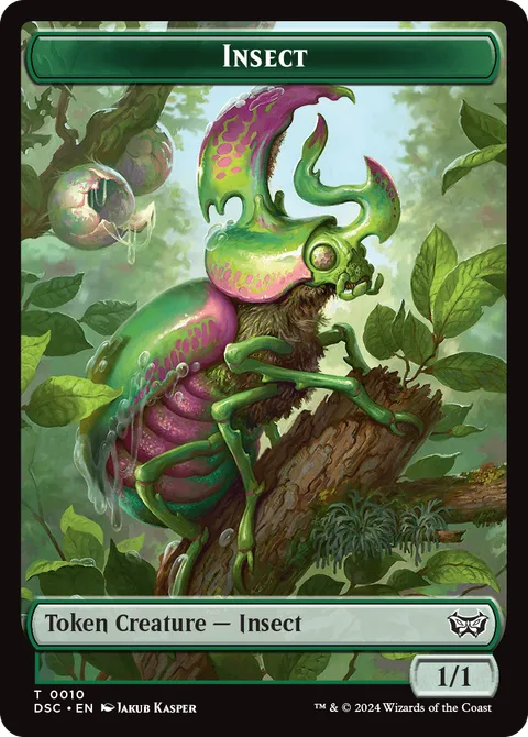 Insect Token (G 1/1) // Manifest Token (C 2/2)