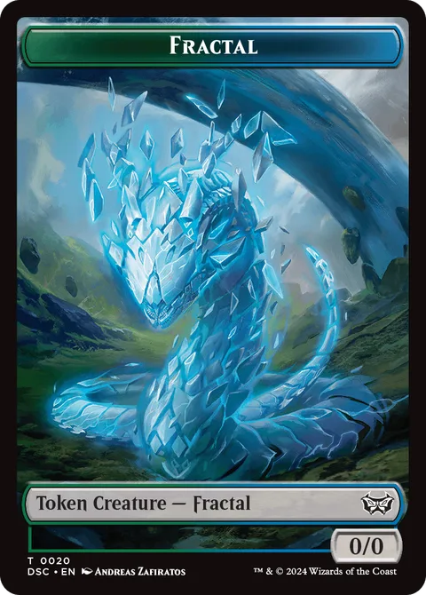 Fractal Token (GU 0/0) // Scarecrow Token (A 4/4)