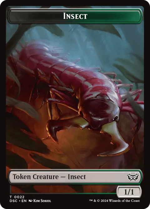 Insect Token (BG 1/1) // Shapeshifter Token (C */*)