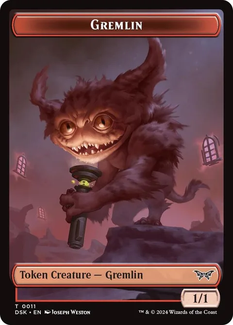 Glimmer Token (W 1/1) // Gremlin Token (R 1/1)