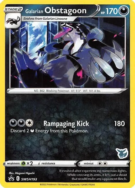 Galarian Obstagoon [Rampaging Kick]