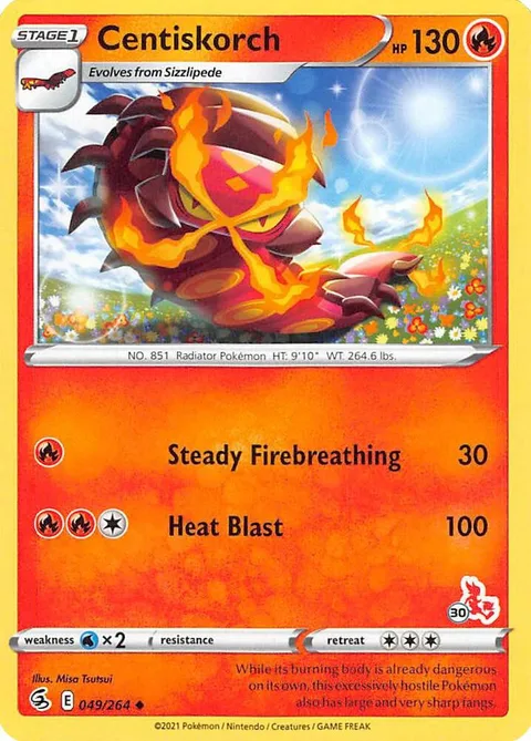 Centiskorch [Steady Firebreathing | Heat Blast]