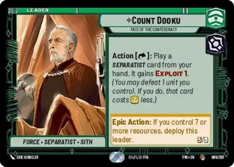 Count Dooku, Face of the Confederacy