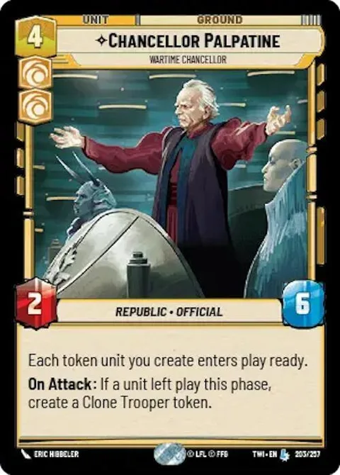 Chancellor Palpatine, Wartime Chancellor