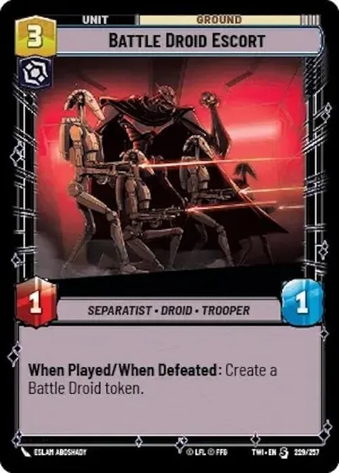 Battle Droid Escort