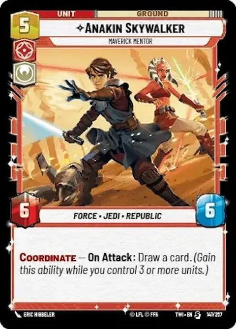 Anakin Skywalker, Maverick Mentor