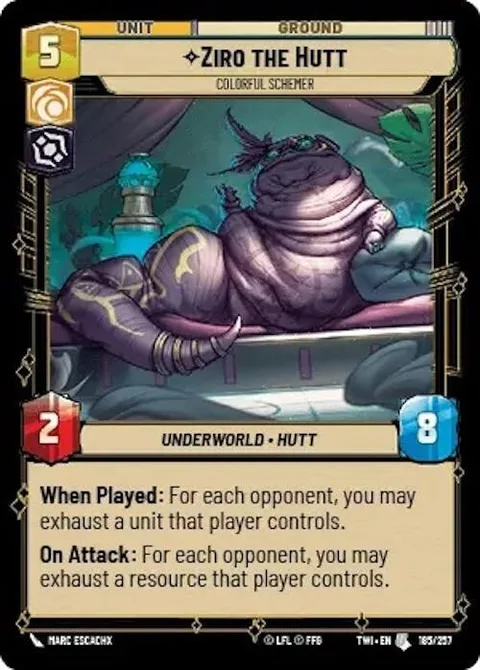 Ziro the Hutt, Colorful Schemer