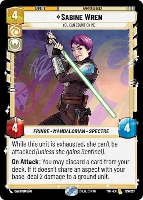 Sabine Wren, You Can Count On Me