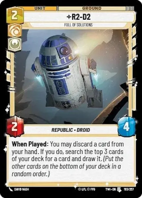 R2-D2, Full of Solutions