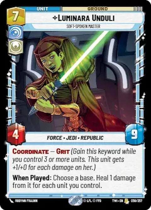 Luminara Unduli, Soft-Spoken Master