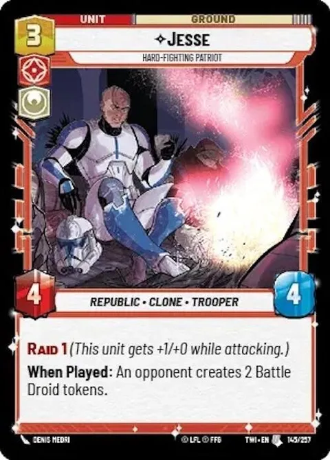 Jesse, Hard-Fighting Patriot