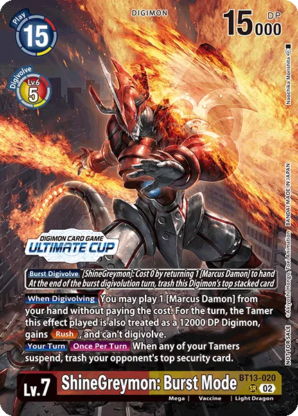 ShineGreymon: Burst Mode (BT13-020)