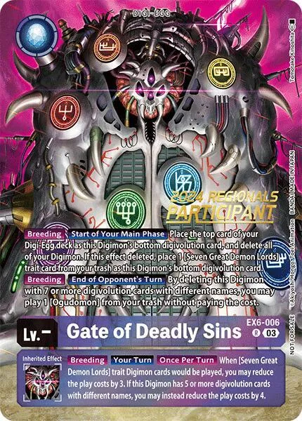 Gate of Deadly Sins (EX6-006)