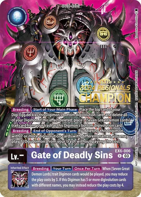 Gate of Deadly Sins (EX6-006)