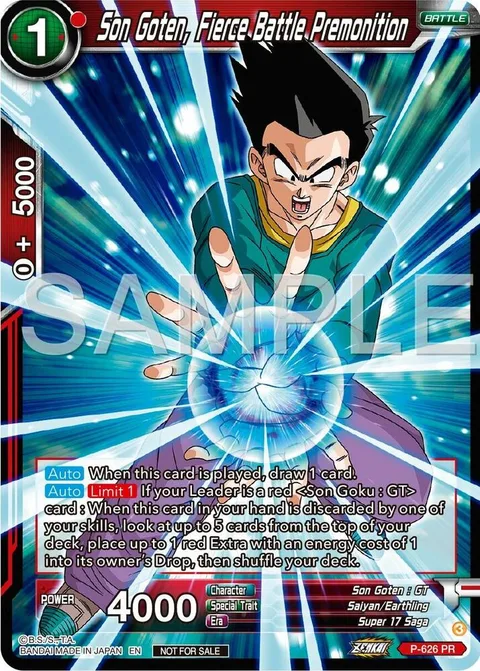Son Goten, Fierce Battle Premonition