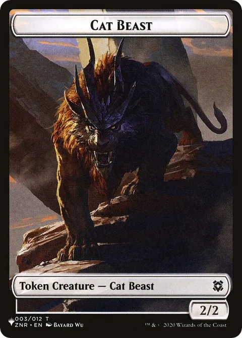 Cat Beast Token (W 2/2) // Rat Token (B 1/1 Deathtouch)