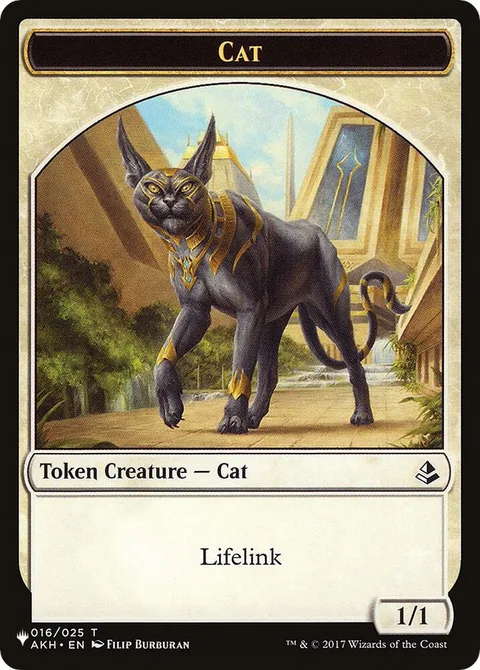 Cat Token (W 1/1 Lifelink) // Citizen Token (GW 1/1)