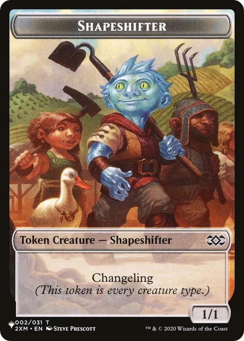 Cat Beast Token (W 2/2) // Shapeshifter Token (C 1/1)