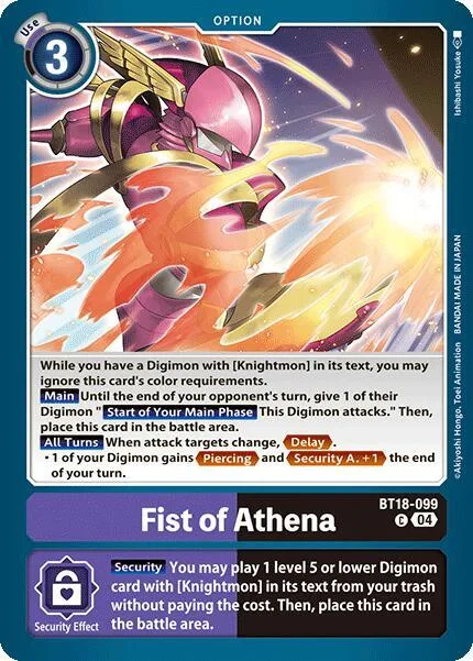 Fist of Athena (BT18-099)