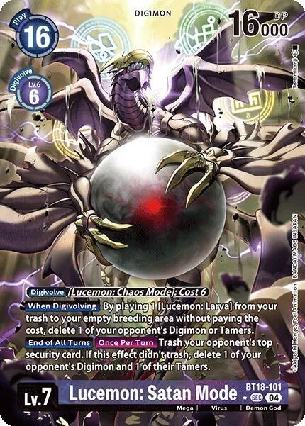 Lucemon: Satan Mode (BT18-101)
