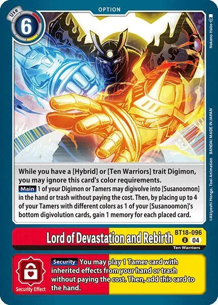 Lord of Devastation and Rebirth (BT18-096)