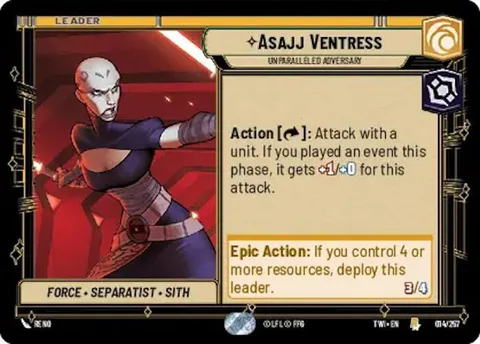 Asajj Ventress, Unparalleled Adversary