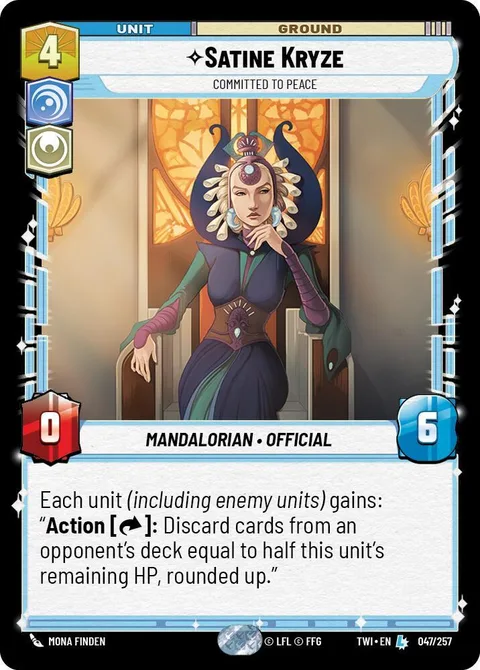 Satine Kryze, Committed to Peace