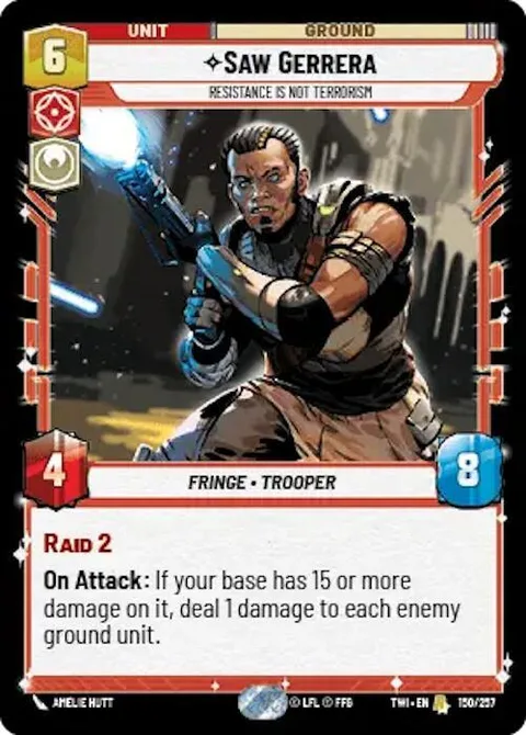 Saw Gerrera, Resistance is Not Terrorism